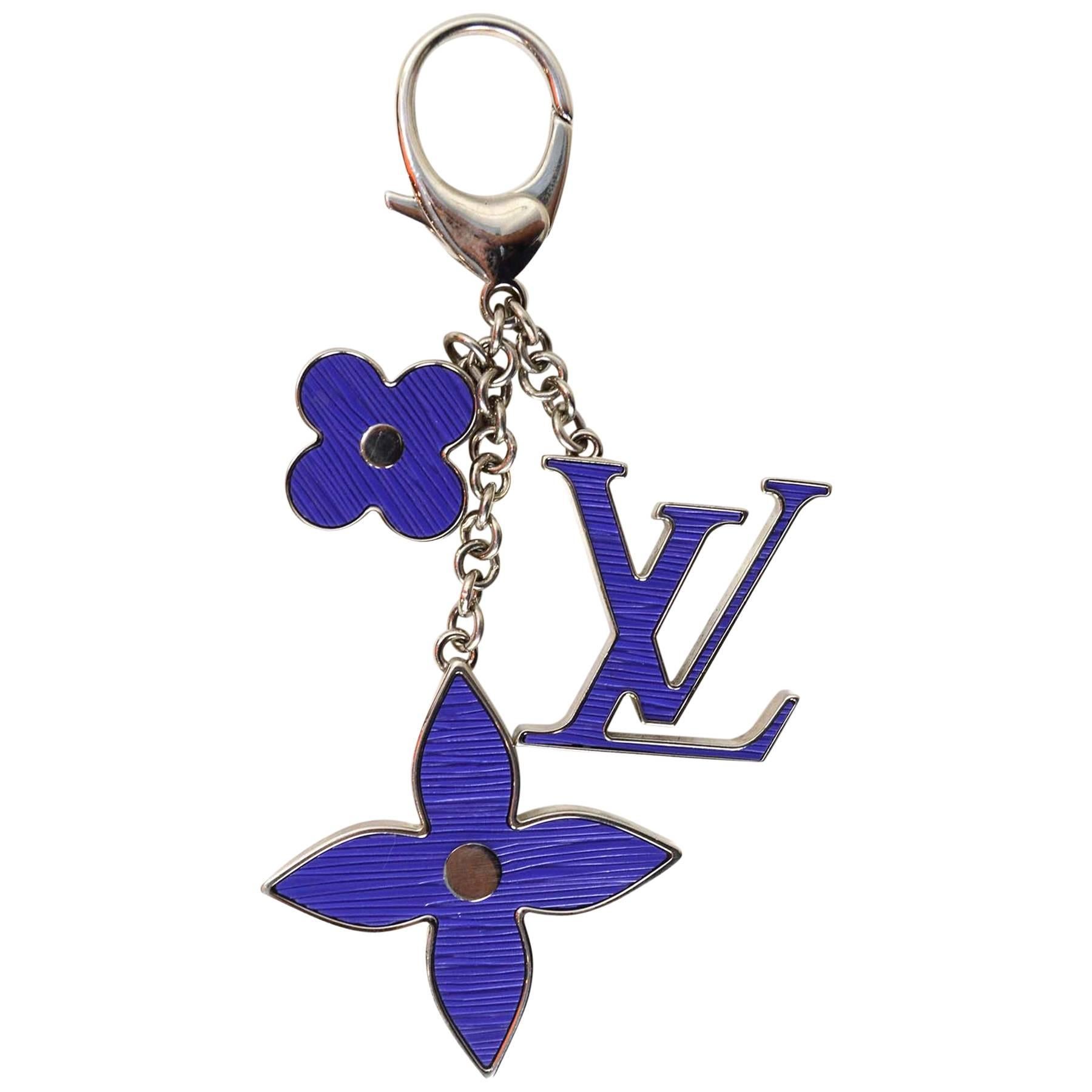 Louis Vuitton Purple Fleur d'Epi Bag Charm SHW