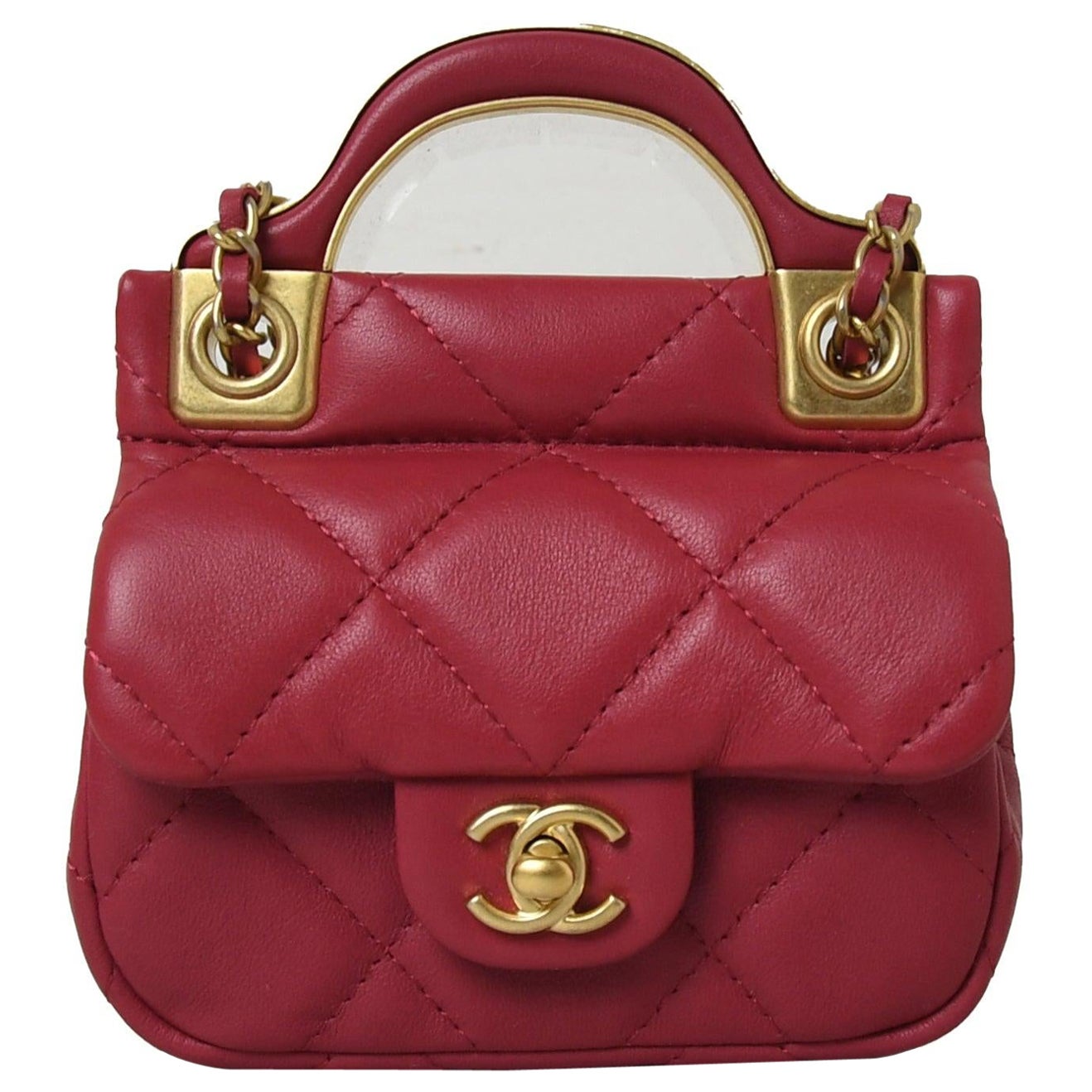 Chanel Pink Chain Around Crossbody Bag at 1stDibs