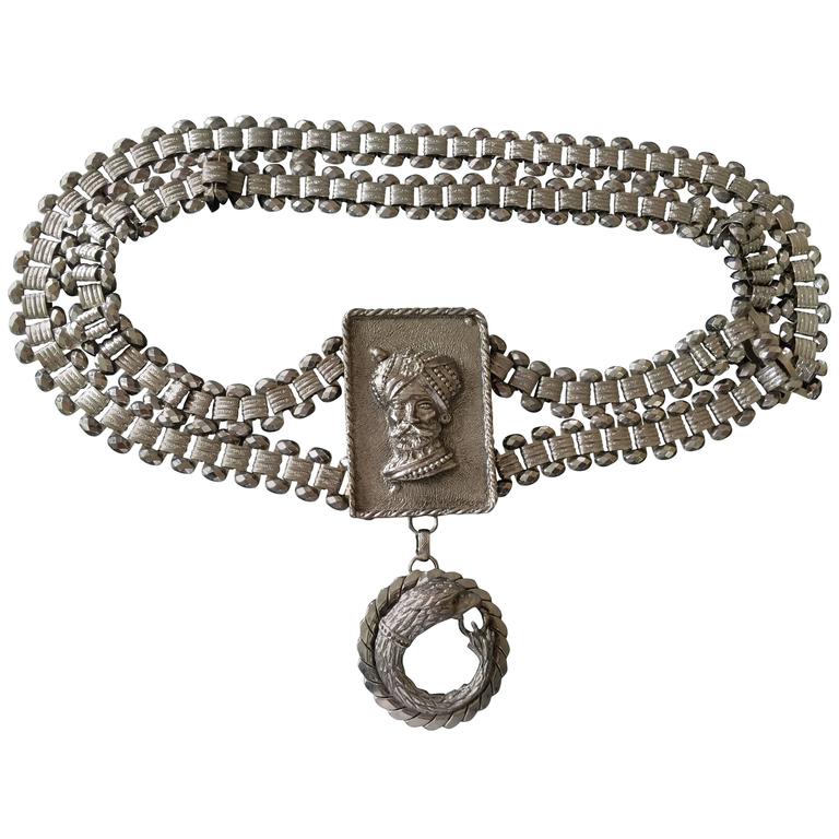 Christian Dior by John Galliano Bold Link Belt For Sale at 1stDibs