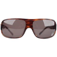 DUNHILL Brown Tortoise SUNGLASSES DU51503 67/16 120 Wrap Shades with CASE