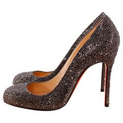 Christian Louboutin Pumps Swarovski Metallic Grey