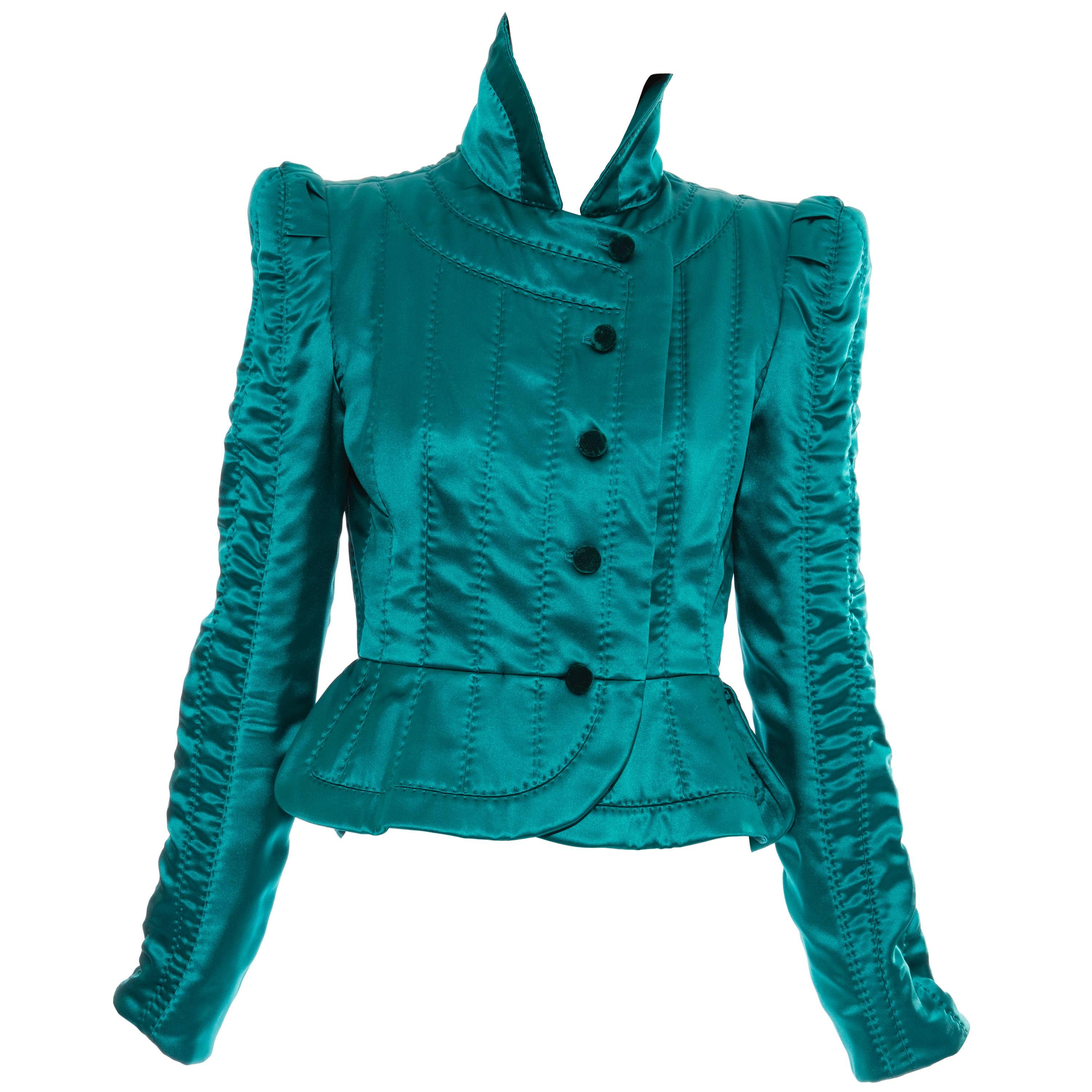 Yves Saint Laurent By Tom Ford Silk Quilted Pagoda Jacket, Fall 2004
