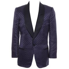 Tom Ford Men's Navy Blue Silk LInen Dinner Jacket, Spring - Summer 2012