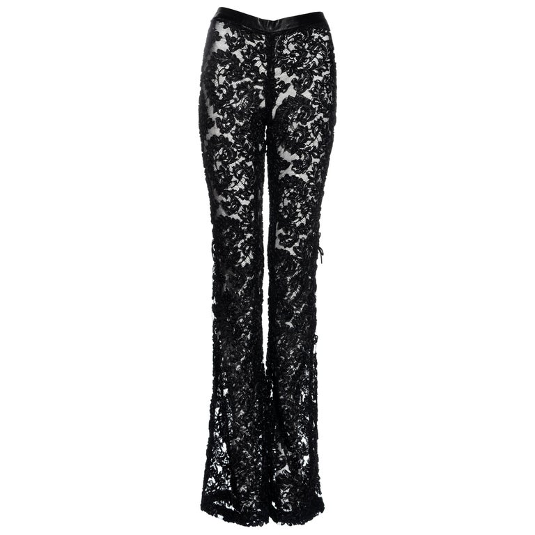 gucci lace pants