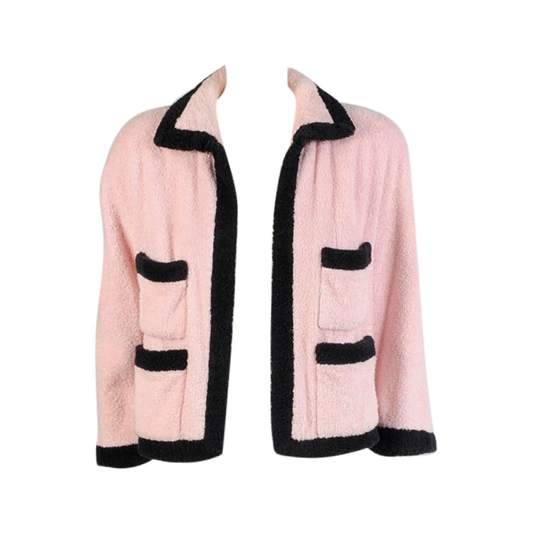 Chanel Cream Tweed Jacket with Plaid Lining 42 FR