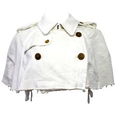 Comme des Garcons Cropped Trench Capelet c. 2003