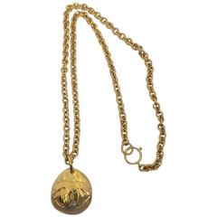 Chanel Gold "Sautoire" Pendant Necklace 2