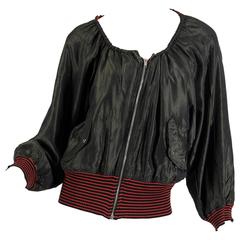 Reversible Polka Dot Jean Paul Gaultier Military Bomber Jacket