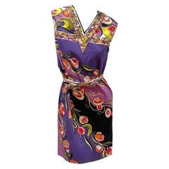 Emilio Pucci Print Shift Dress Circa 60s/70s