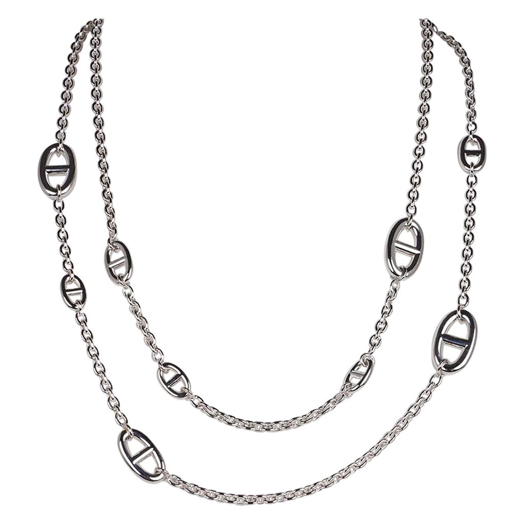 Hermes Silver Necklace - 22 For Sale on 1stDibs | hermes sterling 