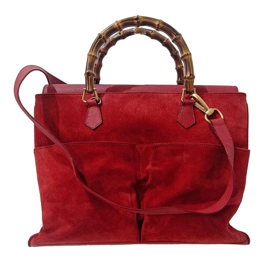 Gucci Burgundy Vintage Crocodile Handbag at 1stDibs vintage gucci