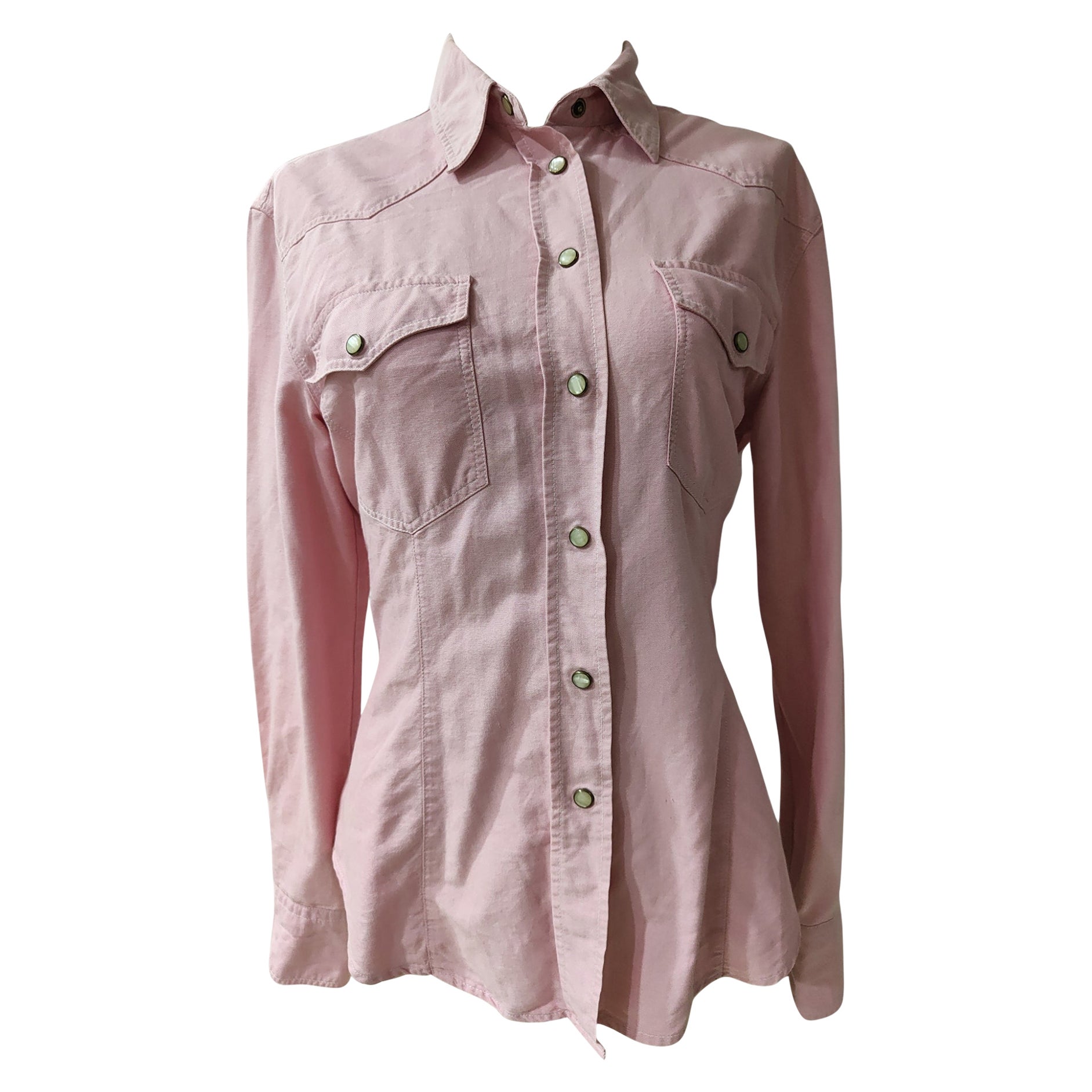 Moschino pink cotton shirt Moschino For Sale