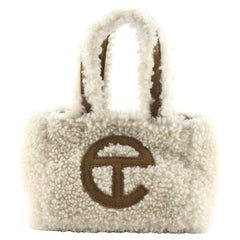Telfar UGG Reverse Shopping Tote Shearling and Suede Small