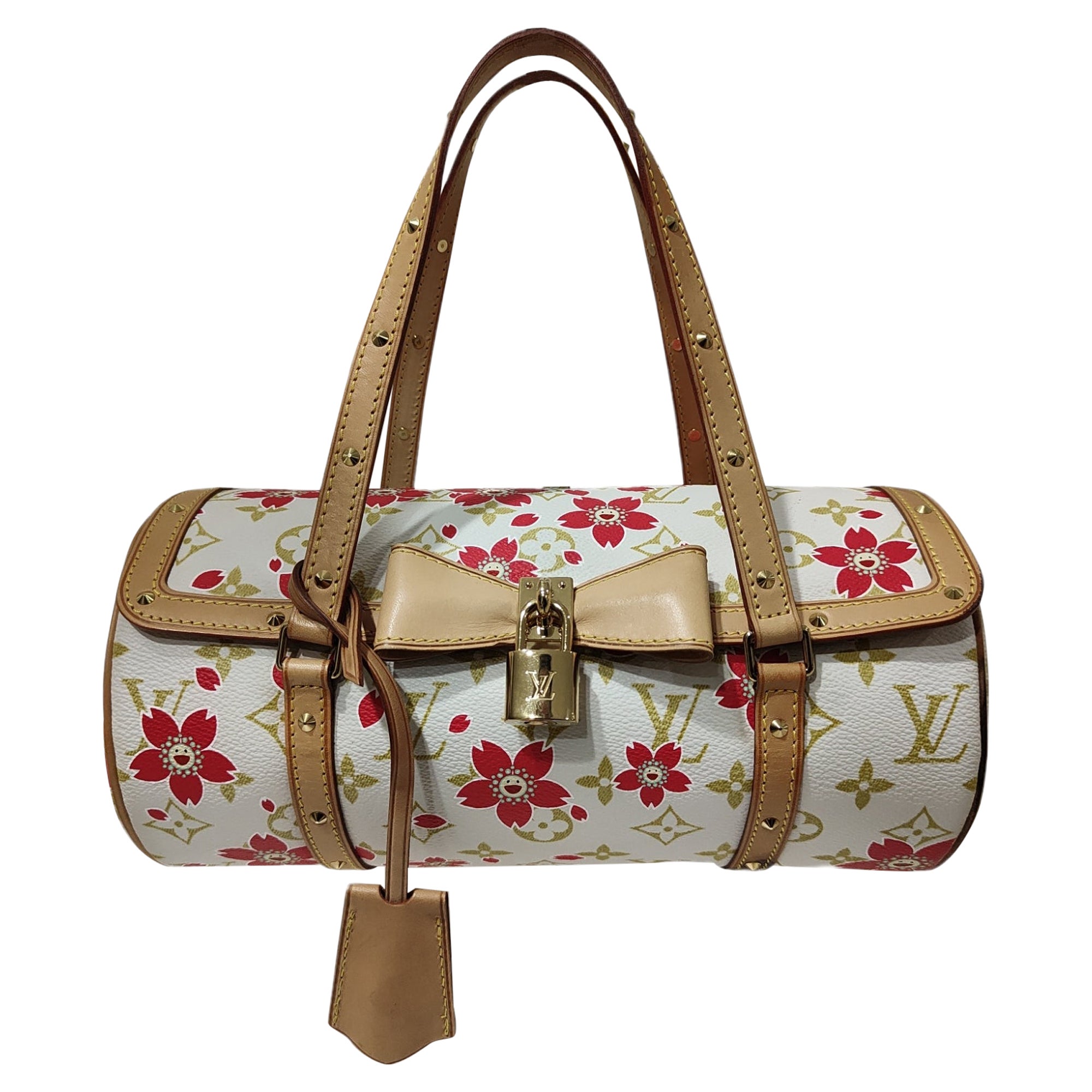 A SET OF TWO: A LIMITED EDITION CHERRY BLOSSOM MONOGRAM PAPILLON
