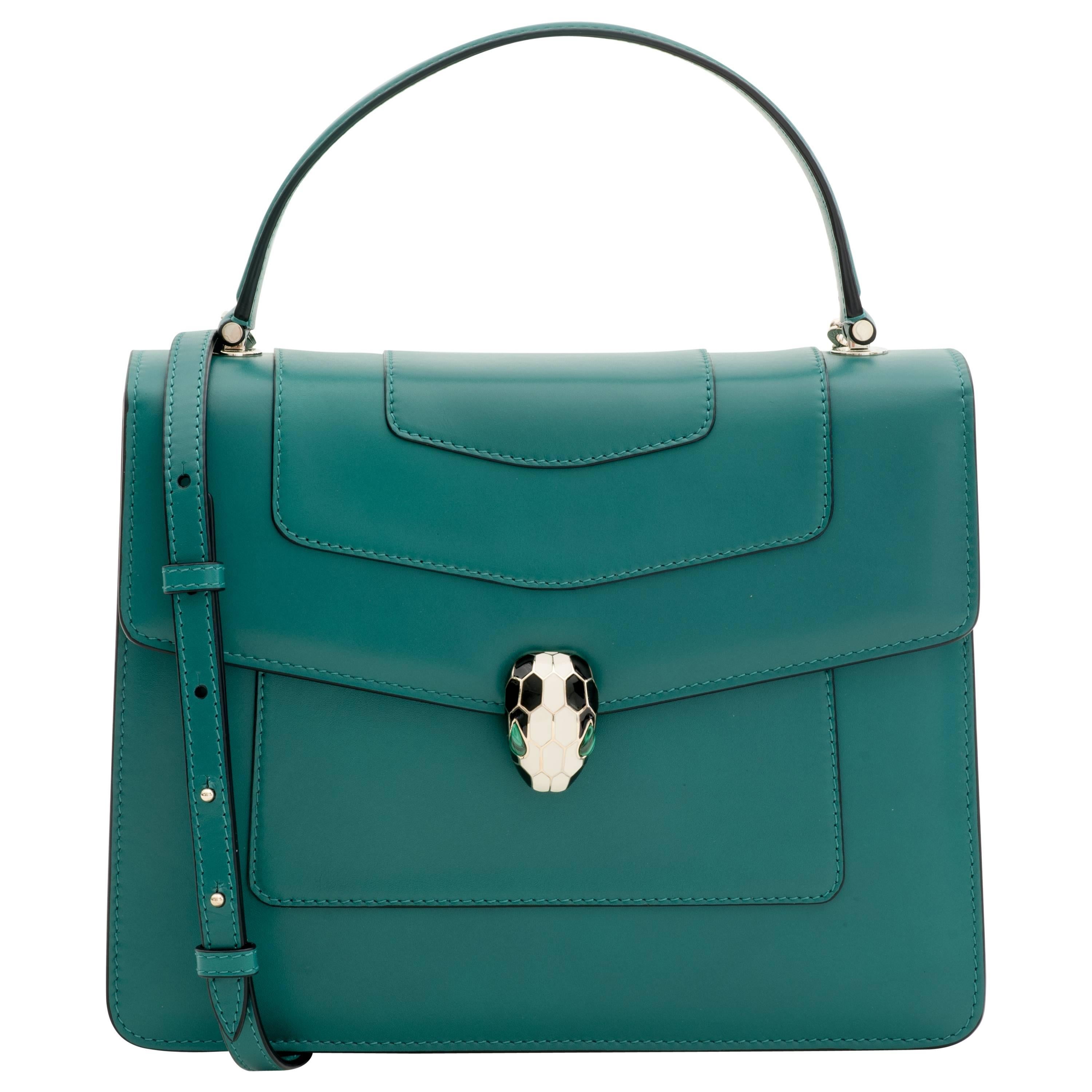 Bulgari Serpenti Forever Flap Bag in Green