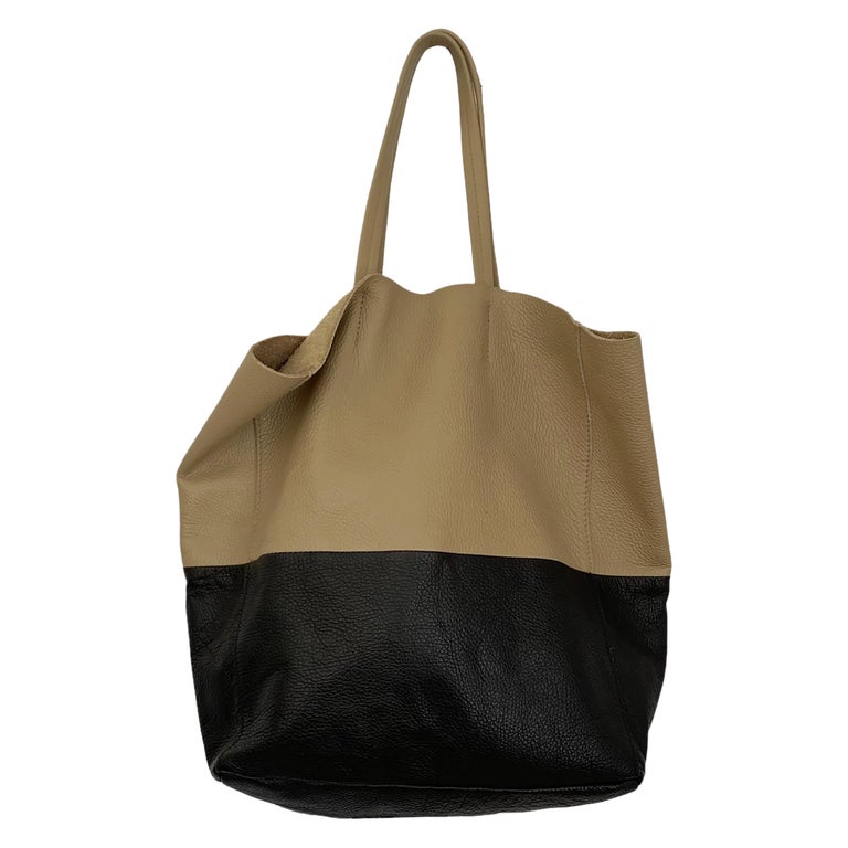 Made in Italy 'Borse in Pelle' Huge Soft Italian Leather Shopper Tote at  1stDibs