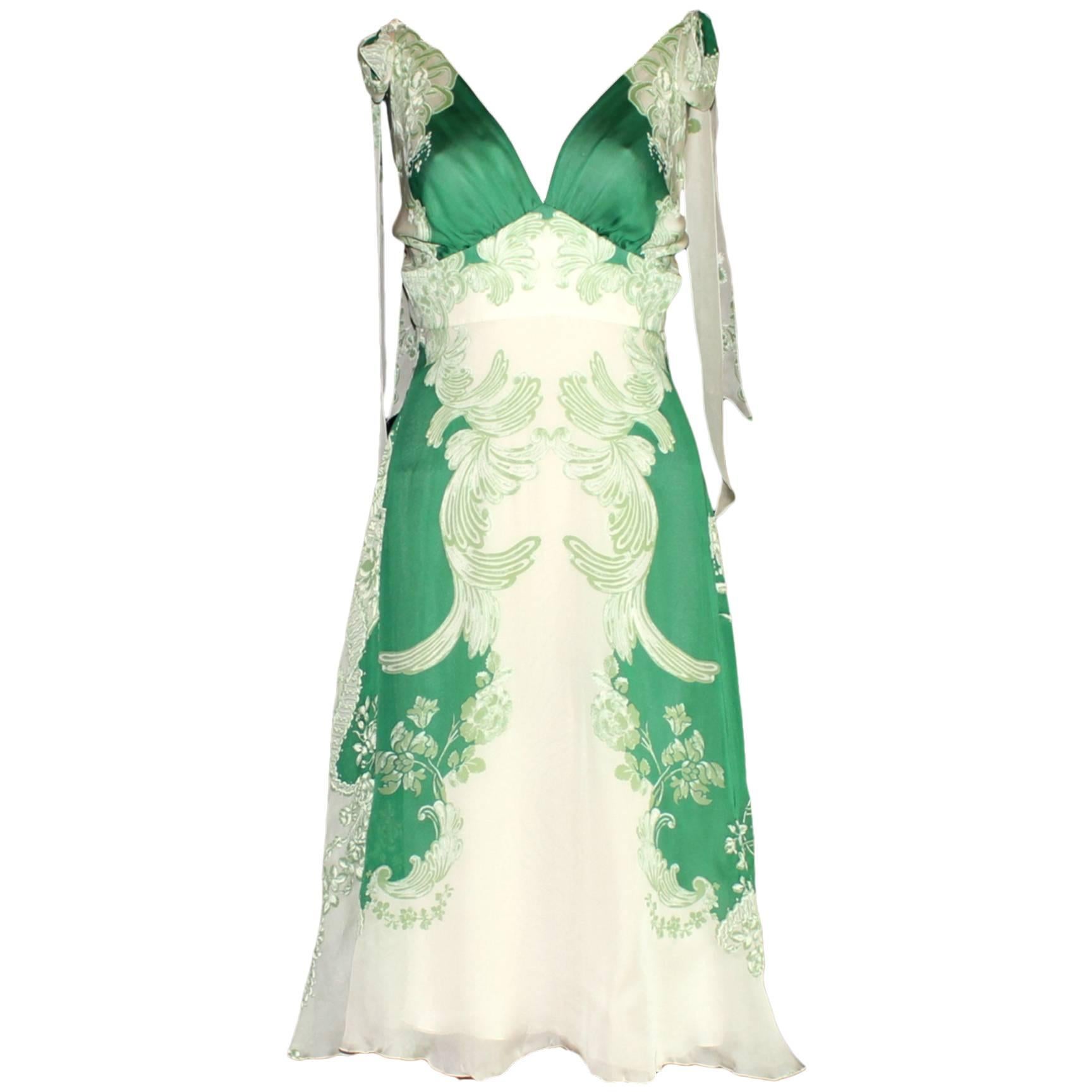 Stunning Roberto Cavalli Silk Dress & Matching XXL Scarf Shawl