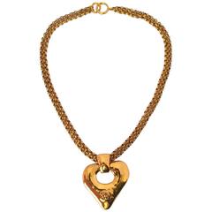 Vintage Chanel Gold Pendant Necklace