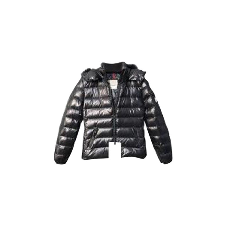 Black Glossy Nylon Bady Padded Jacket For Sale at 1stDibs