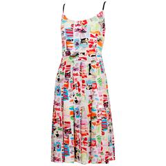 1997C Chanel Multicolor Abstract Printed Silk Skirt & Bodysuit Ensemble 7