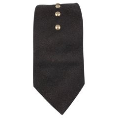 COMME des GARCONS HOMME PLUS Black Silver Studded Skinny Neck Tie