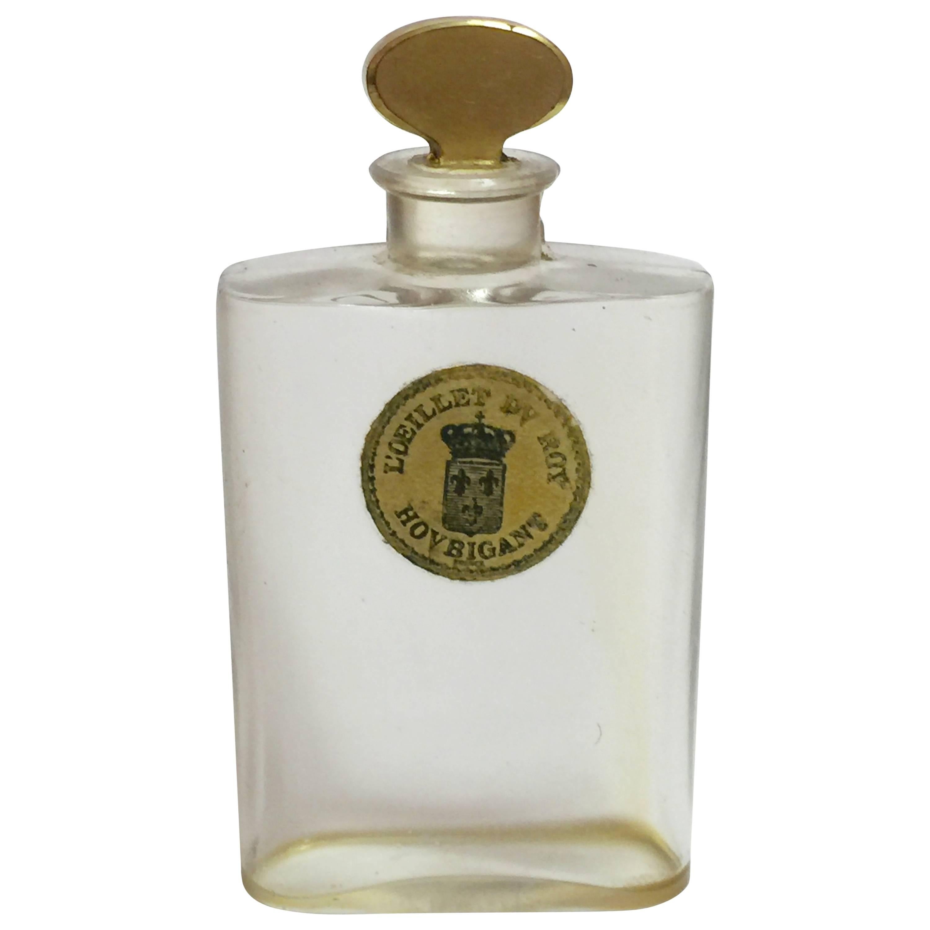 1930s  Houbigant  L'Oeiillet du Roy Commercial Perfume Bottle For Sale