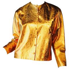 Voris Marker Gilt Leather Jacket, ca.1950