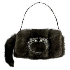 Gucci by Tom Ford Fall 2004 Mink Dragon Clutch Bag