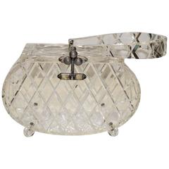 Vintage 1950's Clear Facetted Lucite Purse