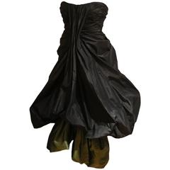 Alexander McQueen silk taffeta evening dress, witches collection A/W 2007 5
