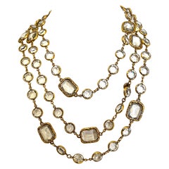 Vintage Iconic Chanel Faceted Chicklet Necklace