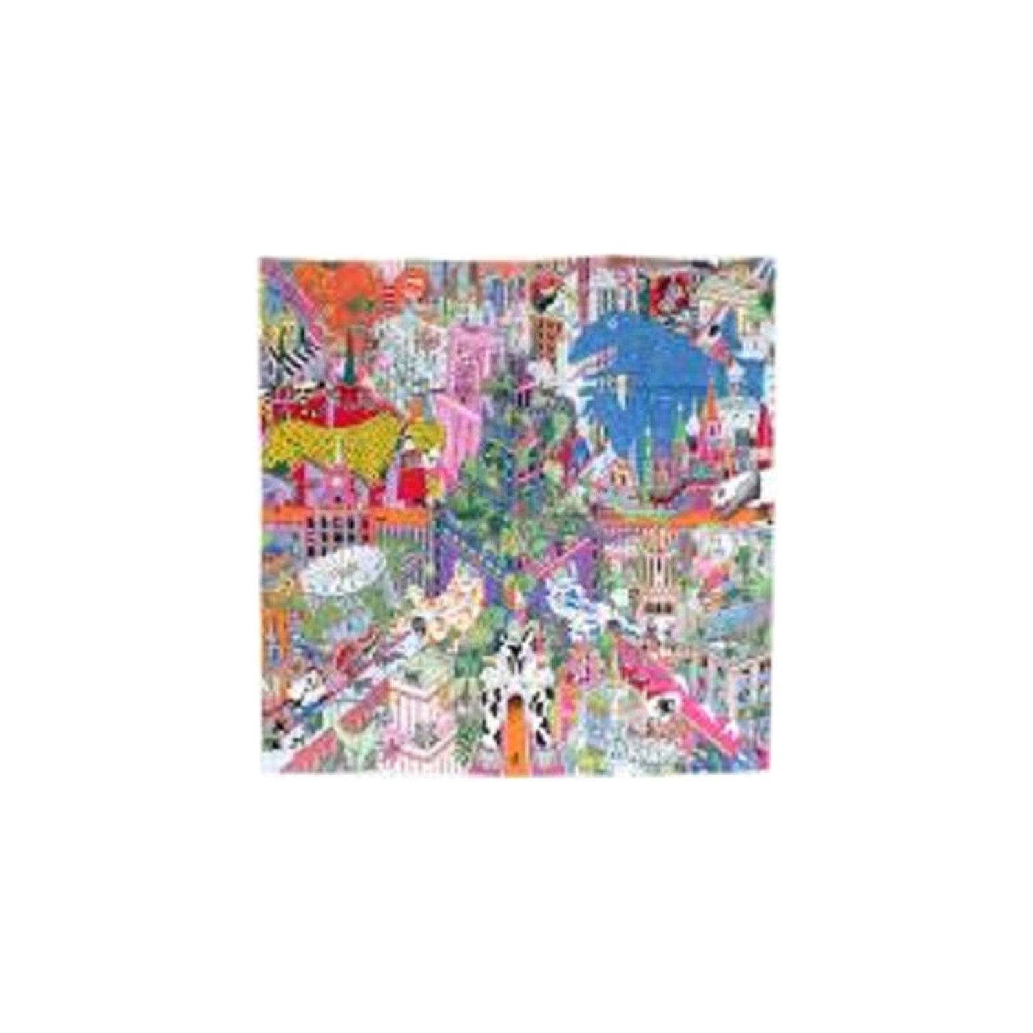 Hermes Multicolour Animapolis Limited Edition Silk Twill Square Scarf 90  For Sale at 1stDibs | hermes animapolis scarf 90