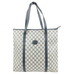 Gucci Navy Supreme GG Webbed Shopper Tote Bag Upcycle Ready 45gk17