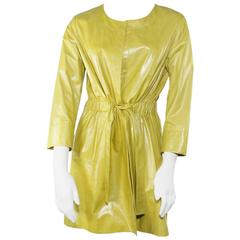 Lafeyette Gold Yellow Leather Jacket