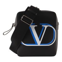 Valentino Vlogo Square Crossbody Bag Printed Leather Small
