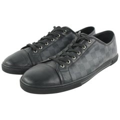 Used Louis Vuitton Men's US 12 Damier Graphite Punchy Sneaker 3lv1123