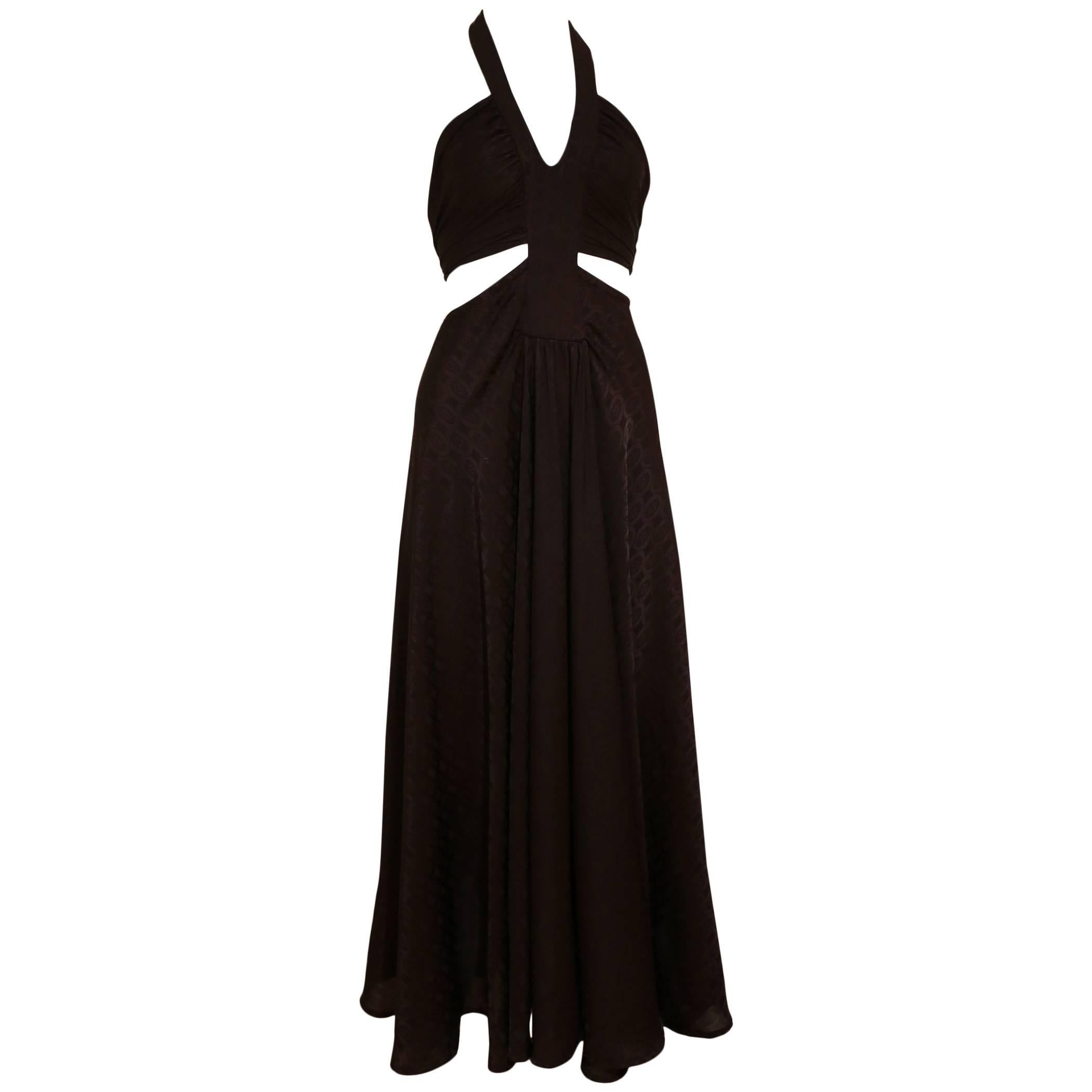 AnnaCat black halter-neck evening dress , c. 1960s