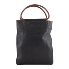 Chanel Vintage Resin Ring Tote Caviar Tall
