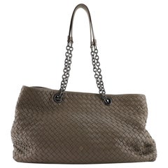 Tote Intrecciato Nappa mit doppelter Kette von Bottega Veneta, groß