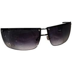 Rare Tom Ford For Gucci Blue Gray Rimless Rhinestone Sunglasses GG 2653 Strass