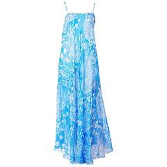 Yves Saint Laurent Chiffon Maxi Dress