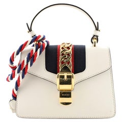 Gucci Sylvie Top Handle Bag Leather Mini