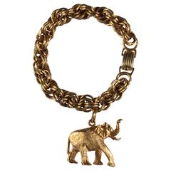 Vintage Napier 1964 Elephant Charm Bracelet