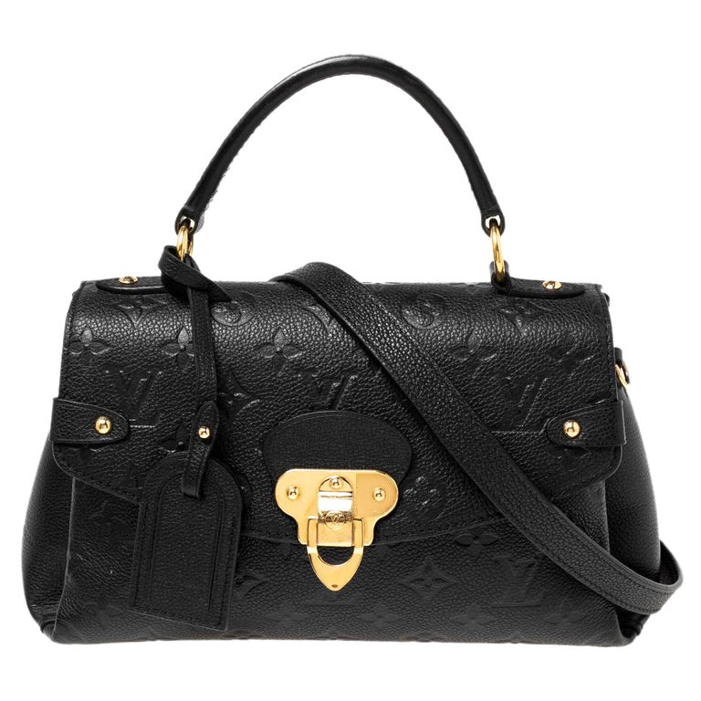 Louis Vuitton Black Monogram Empreinte Leather Georges BB Bag at