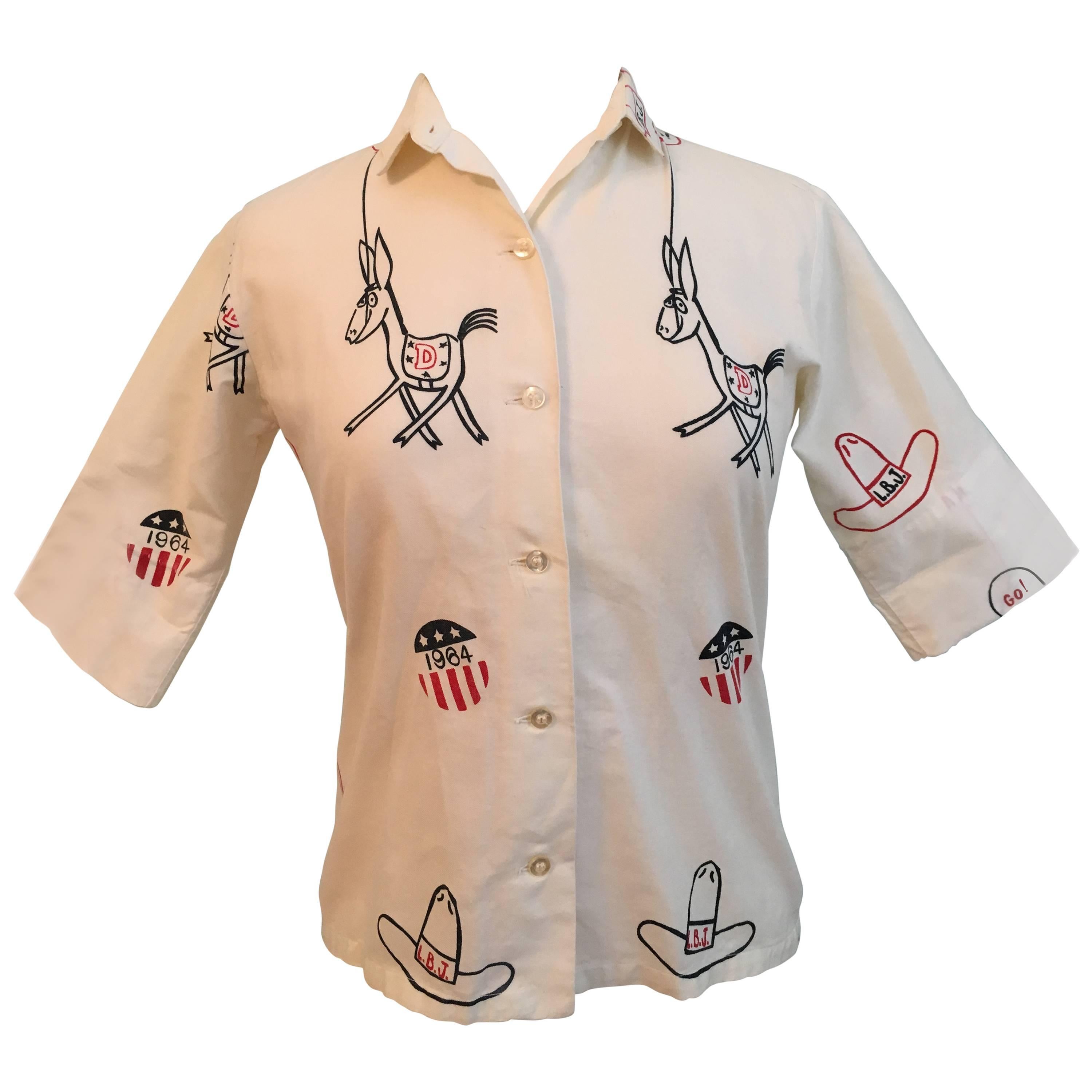 1964 Democratic Convention Blouse by The Vested Gentress 