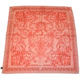 Gianni Versace "Shades of Coral" Signature Silk Scarf