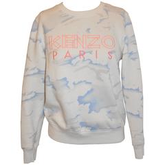 Kenzo Crew-Neck Cotton-Blend "Clouds" Sweat Pullover 9