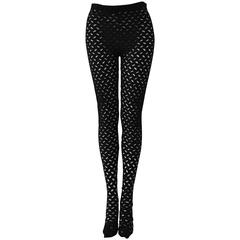 Iconic Gianni Versace Couture Punk Cut-Out Leggings