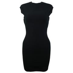 Azzedine Alaia Black Jersey Body Conscious Sleeveless Mini Dress 11