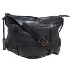 Burberry Messenger Bag mit schwarzer Lederschnalle